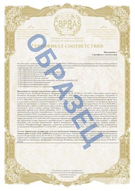 Образец Приложение к СТО 01.064.00220722.2-2020 Димитровград Сертификат СТО 01.064.00220722.2-2020 