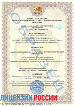 Образец разрешение Димитровград Сертификат ISO 50001